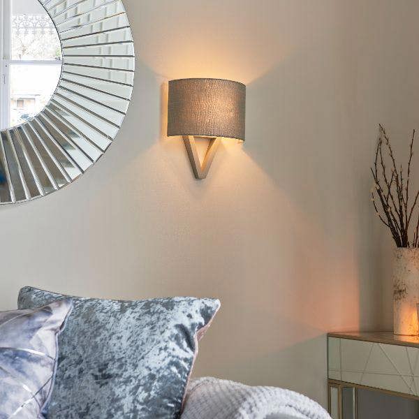 Pagazzi Lighting Kaden Grey Wood Wall Light