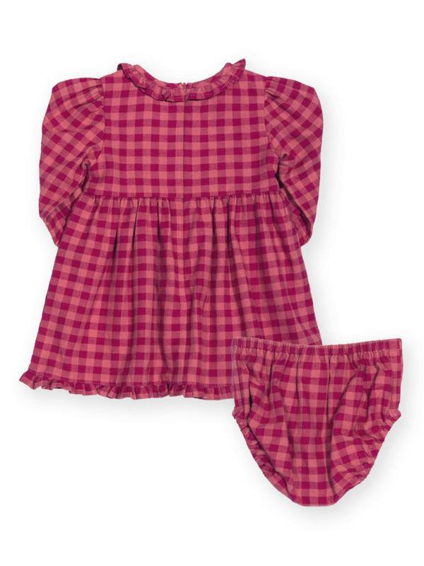 Kite Baby Organic Damson Check Dress And Pants