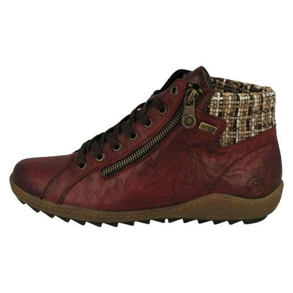 Remonte Ladies Rieker Warm Lined Woven Cuff Remonte-Tex Ankle Boots R1485