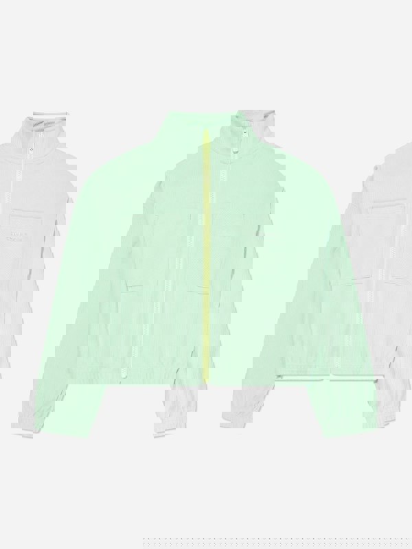 Converse Girls Full Zip Rib Jacket in Green