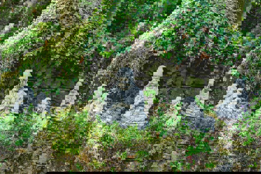 Oriental Monk Buddha Statues Set