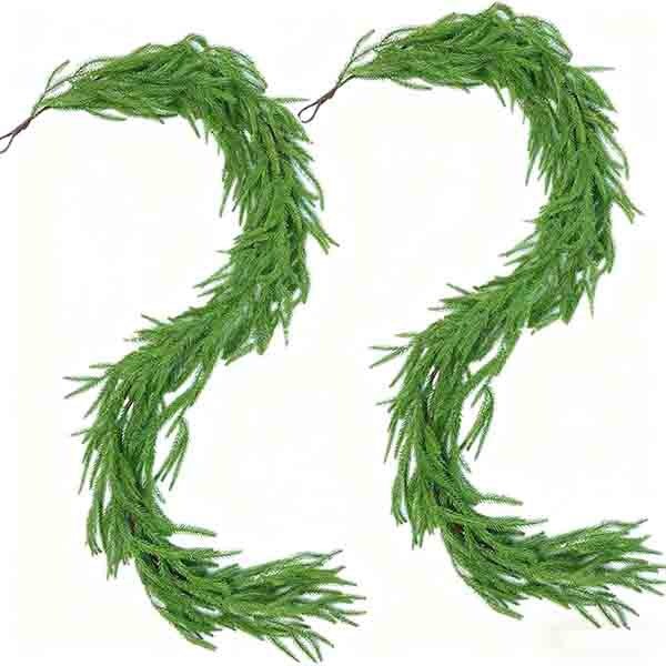Leaper 9FT Real Touch Norfolk Pine Garland