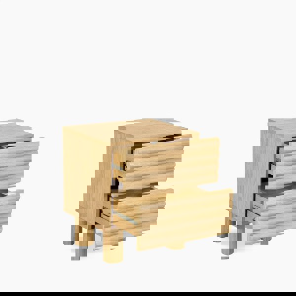 Rit Concept DiGiovanni 2 Drawer Bedside Table, Wood