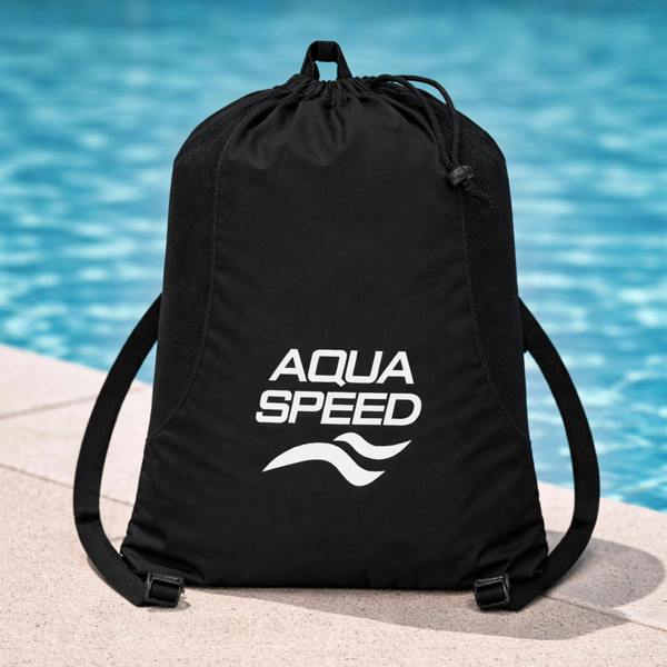 Aqua Speed Large Mesh Pool Backpack | Ventilated Bag for Wet Gear Storage