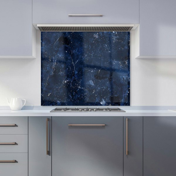 Warren Reed - Designer Ocean Blue Quartz Effect Kitchen Splashback