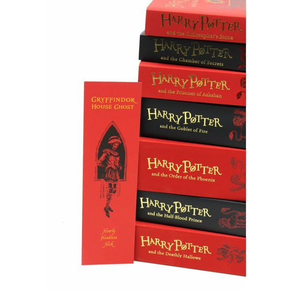 Harry Potter Gryffindor House Editions Paperback Set by J.K. Rowling 7 book Set