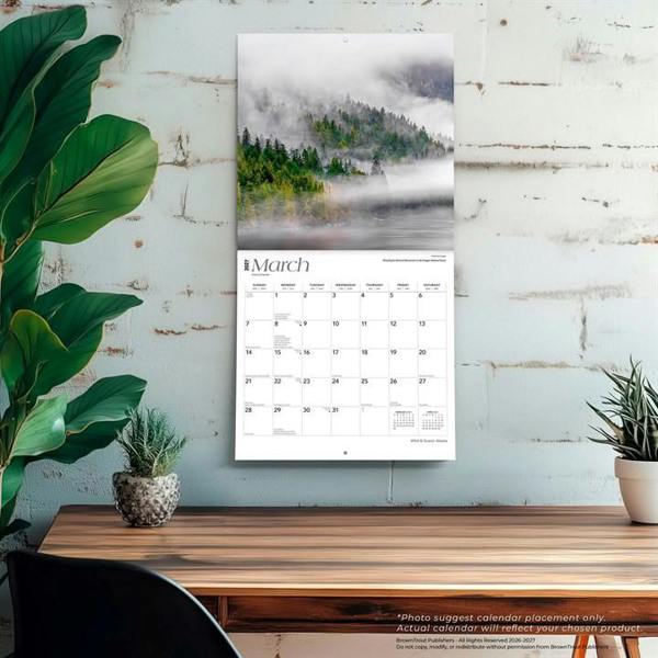 Wild & Scenic, Alaska Calendar 2027, Wall Calendars, Month To View, Travel, Gift