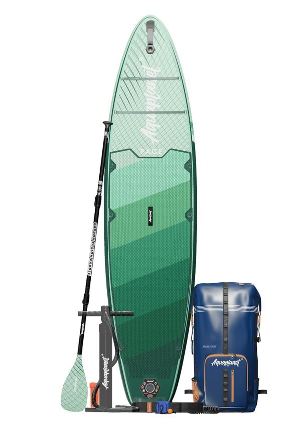 Aquaplanet PACE Plus 11'8" Inflatable Paddle Board Package - Nori