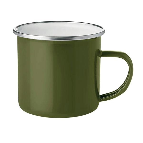 MidOcean Plateado Enamelled Metal 350ml Mug - Green - 