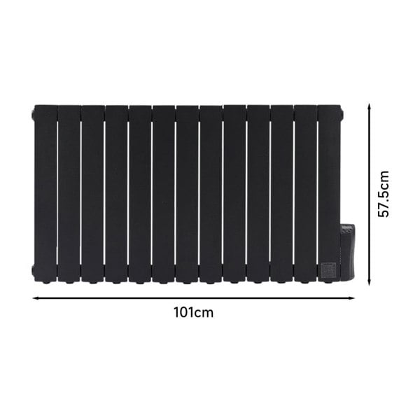 69-101 W Oil Filled Space Heaters Electric Radiator Heater with LCD Thermostat Space Heaters Living and Home 1010*575*80mm