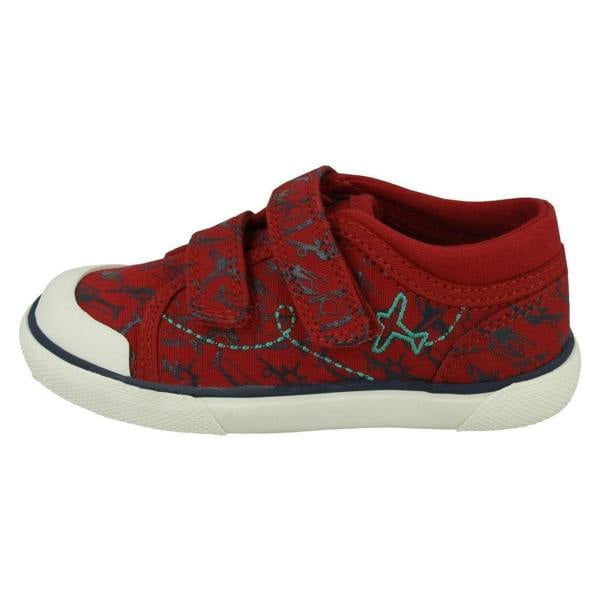 Start-rite Boys Startrite Casual Aeroplane Canvas Shoes Zoom
