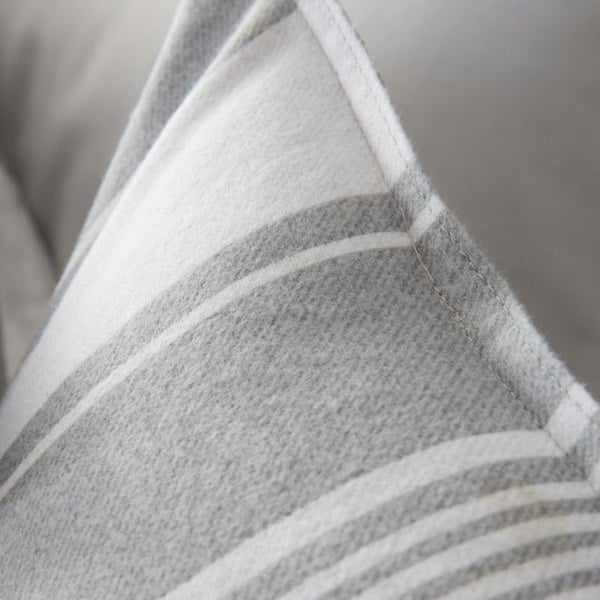 Bianca Brushed Cotton Ticking Stripe Reversible Duvet Cover Set