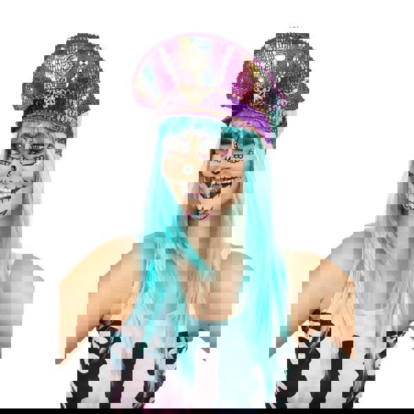 Bristol Novelty Unisex Adults Festival Military Hat - Purple Power - 