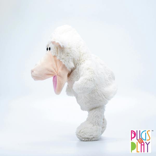 Pugs at Play Talking Lamb Hand Puppet Toy