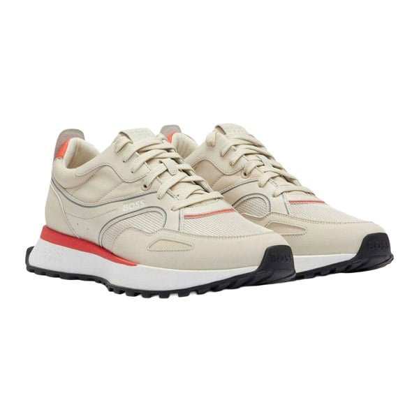 Boss Mens Jonah Running Trainers - Beige
