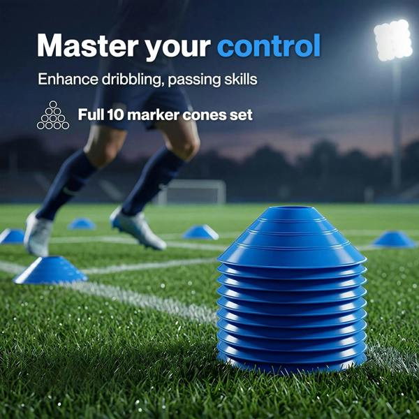 Centra Football Agility Training Slalom Poles Speed Soccer Training Equipment