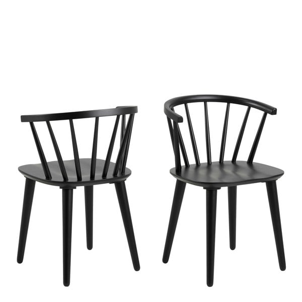Furniture To Go Christo Dining Table in Oak Included 6 Ida Dining Chairs in Black