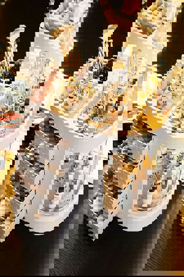 Living and Home Acrylic Desktop Makeup Cosmetic Organizer with 4 Drawers