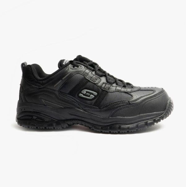 Skechers Work 77013EC SOFT STRIDE-GRINNEL Mens Safety Trainers Black