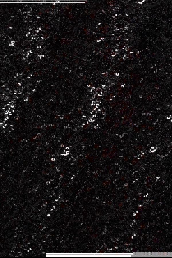 Sequin Off The Shoulder Velvet Bow Midi Dress - Black DR4895