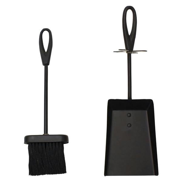 Fireside Ash Brush & Shovel Set Durable Fireplace Stove & BBQ Cleaner