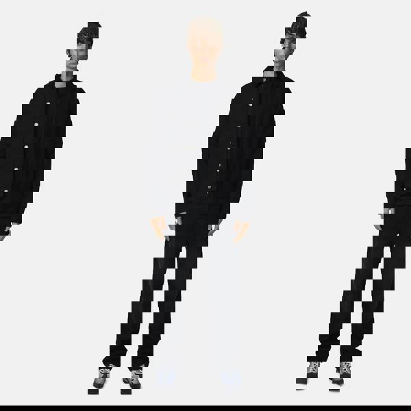 Good For Nothing  Black Washed Worker Jacket - Black Image 4