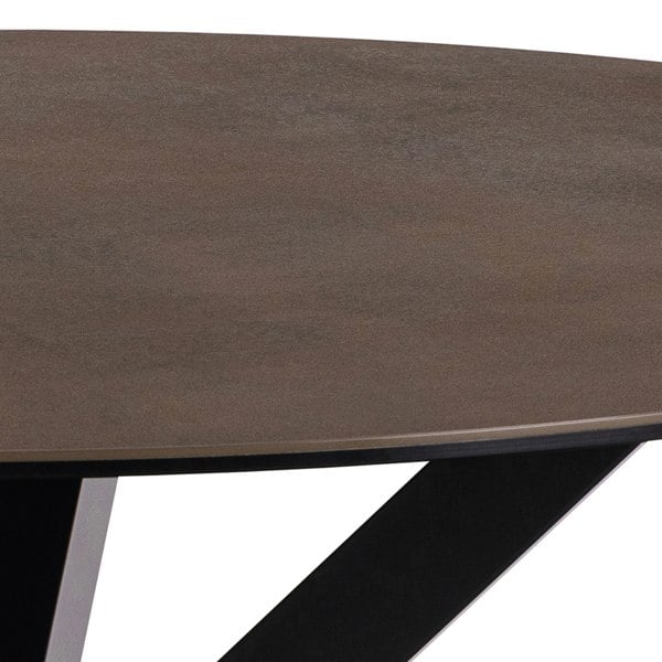 Furniture To Go Heaven Dining Table with Ceramic Rusty Brown Top