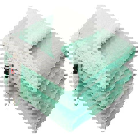 GlamHaus Heated Throw Electric Fleece Over Blanket Sofa Bed Large 160 X 130cm Lucite Green