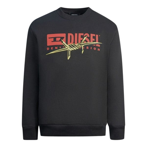 Diesel S Bay Bx5 Black Sweater Jumper - Black