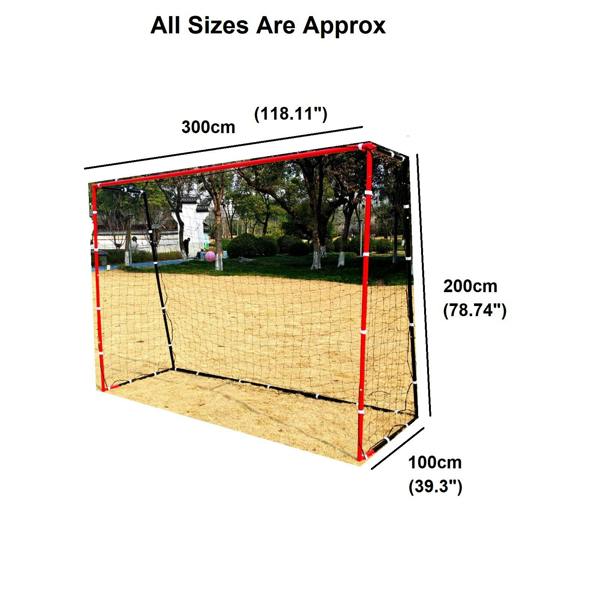 Rexco 3m x 2m Portable Football Goal Net Garden Soccer Training & Match Goal