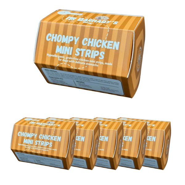 Mr Barnaby's Chompy Chicken Mini Strips Dog Treats (Pack of 6)