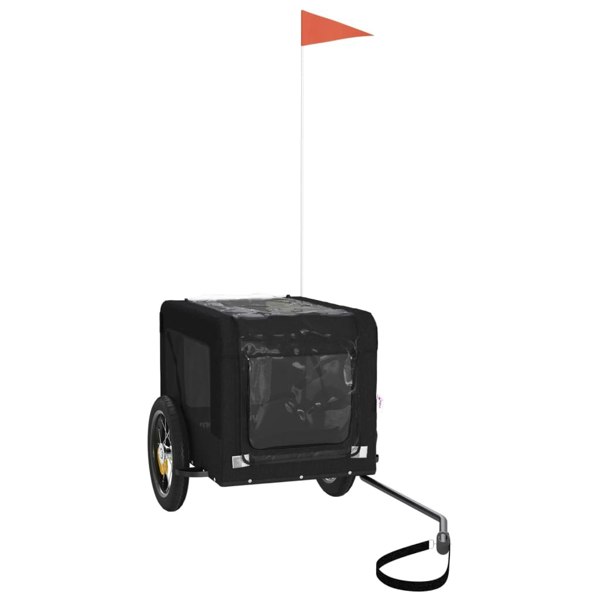 Berkfield Dog Bike Trailer Black Oxford Fabric&Iron