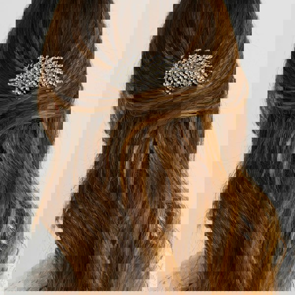 vintage hair comb leaf wedding hair