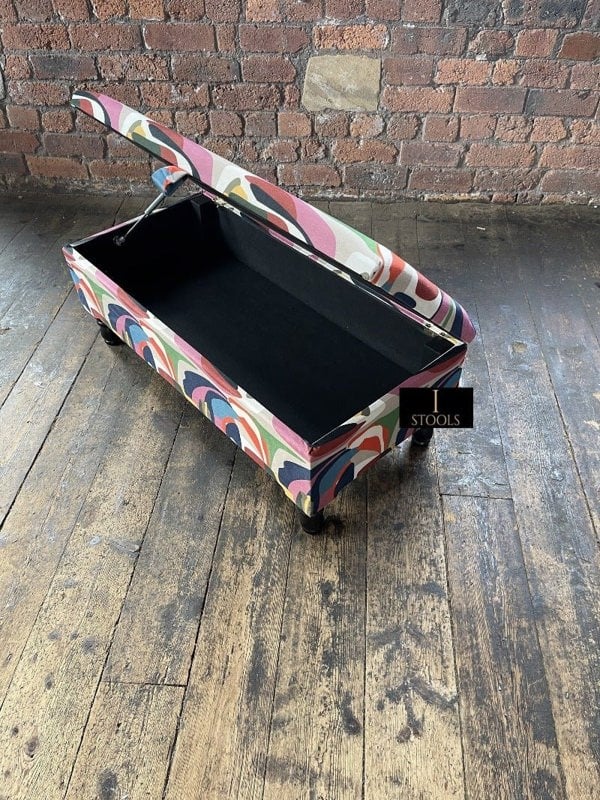 PREMIUM Multi Colour Ottoman Storage Bench coffee table - ISTOOLS