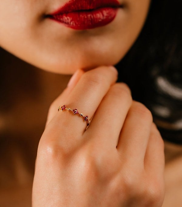 Hafeez Jewellery Zahra Ruby Ring