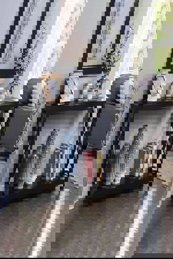 Living and Home Modern Narrow Wooden Side Table