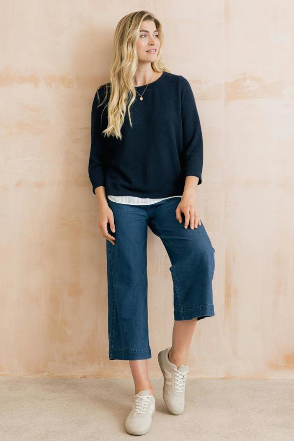 Lily & Me Olive Shirt Jumper Navy