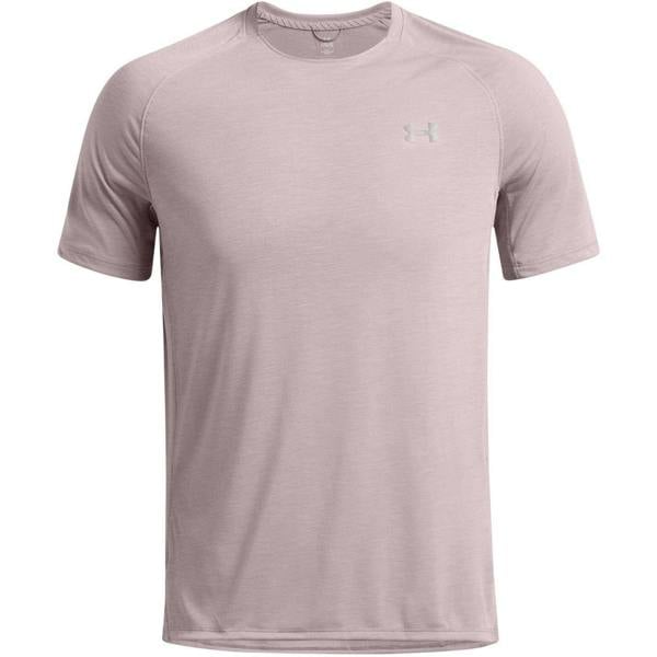 Under Armour Mens Launch Logo Lightweight Regular T-Shirt - Graystone - 