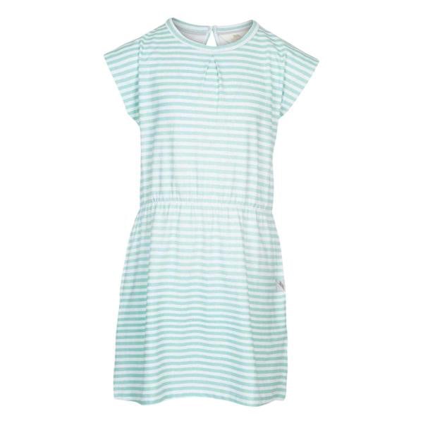 Trespass Girls Striped Short-Sleeved Dress - Green - 