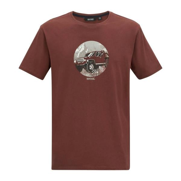 Regatta Mens Cline IX Jeep T-Shirt - Dark Cherry - 
