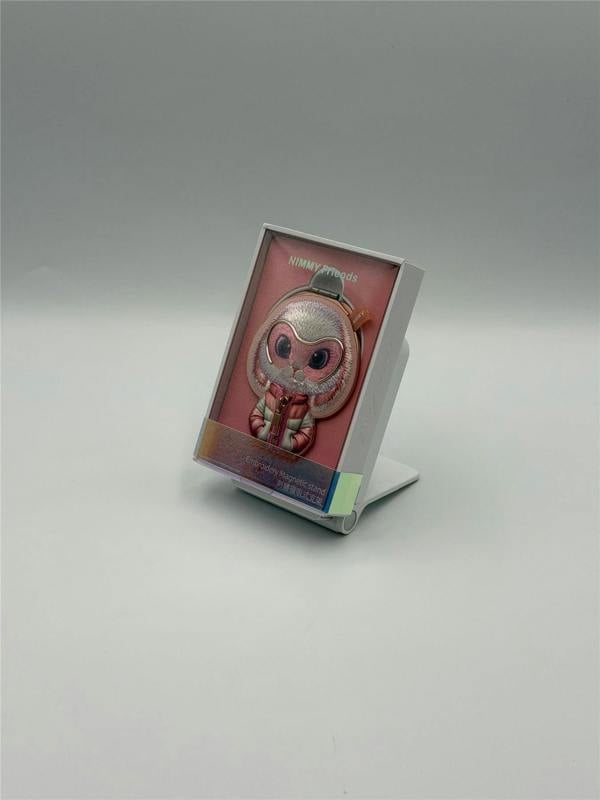 Nimmy Friends Nimmy Cool & Cute 2.0 Pink Rabbit Embroidery Magnetic Stand with MagSafe Pink - N-KM-BSZJ-030