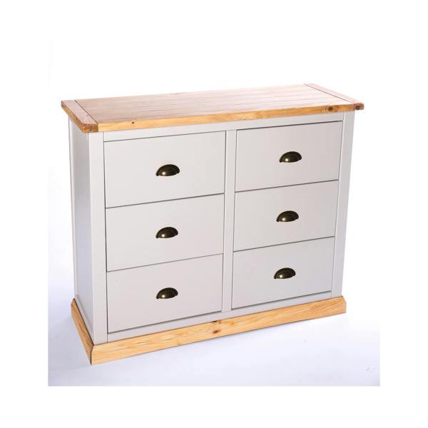 Cabinet Bits Bomporto 6 Drawer Chest of Drawers Brass Cup Handle