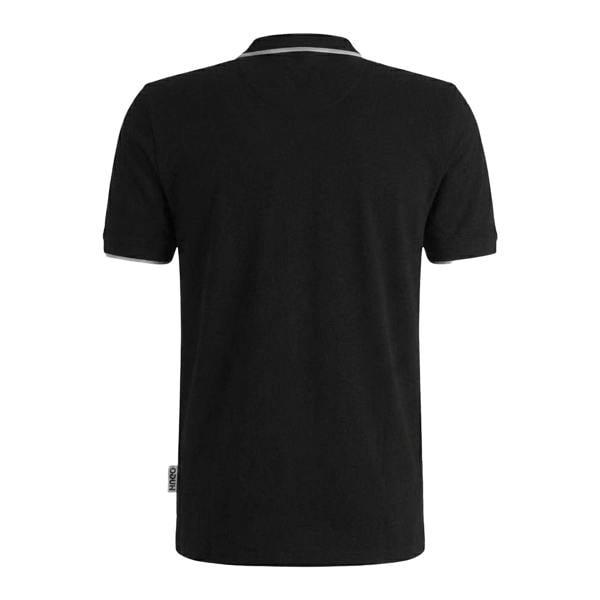 Hugo Mens Embroidered Logo Cotton Pique Short-Sleeved Polo Shirt - Black - 