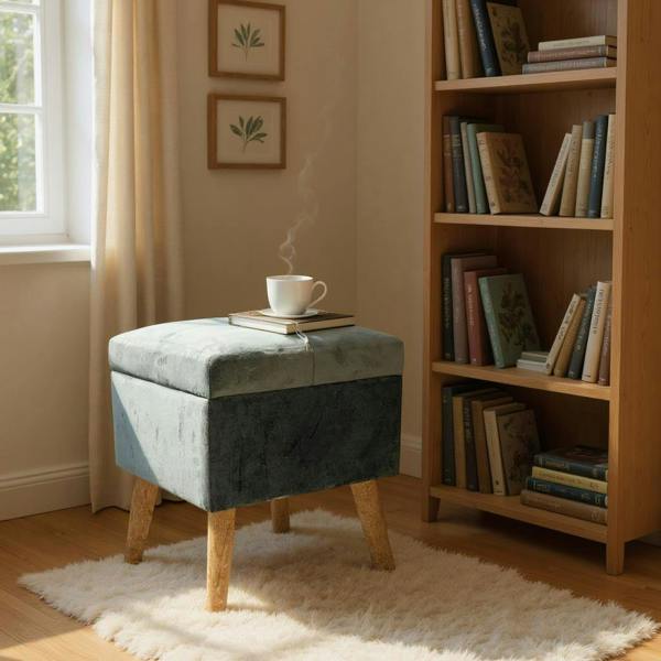 GREY WOODEN TRUNK