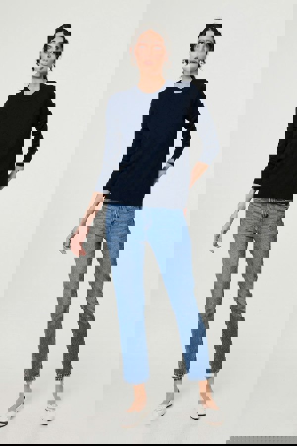 Izabel London Slim Fit Textured Knit Jumper