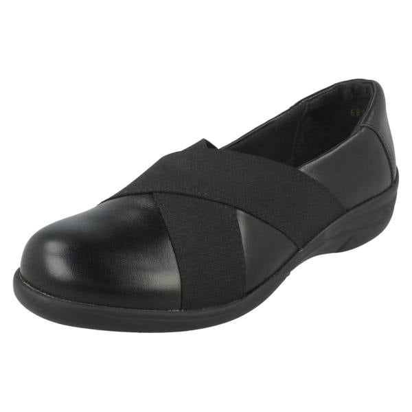 DB Shoes Ladies Easy B Wide Fitting Flat Shoes Florac