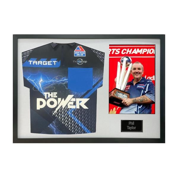 Phil Taylor Signed Shirt Classic Frame