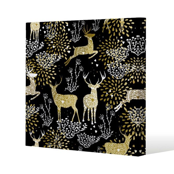 Benjamin Tate Design Golden christmas (canvas)