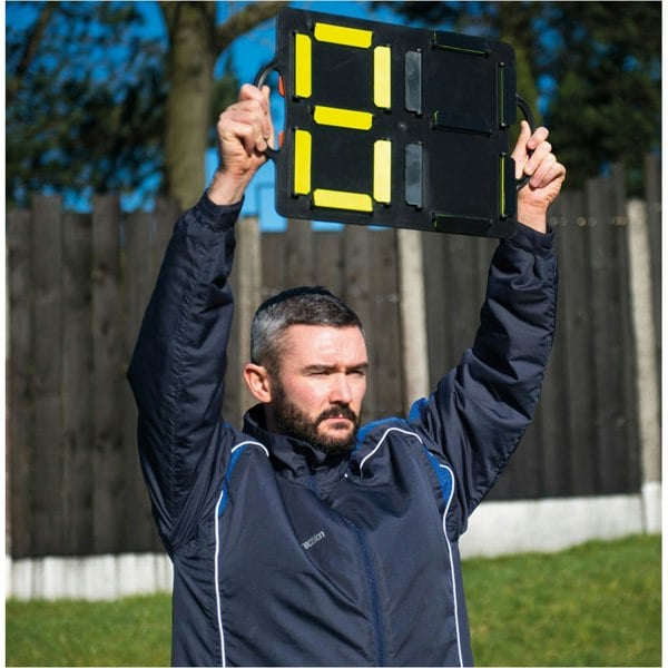 Small Analogue Substitues Number Board - Football Sideline Player Signal Sign