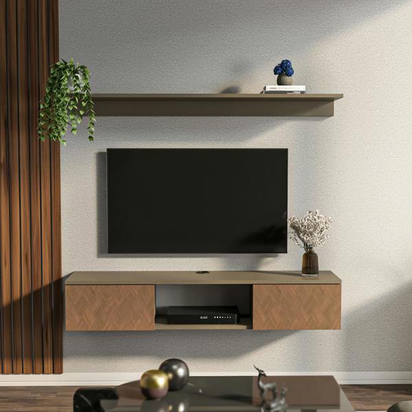 Decorotika Elia Modern Tv Stand TV Cabinet for TV's up to 60"
